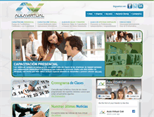Tablet Screenshot of campusaulavirtual.com